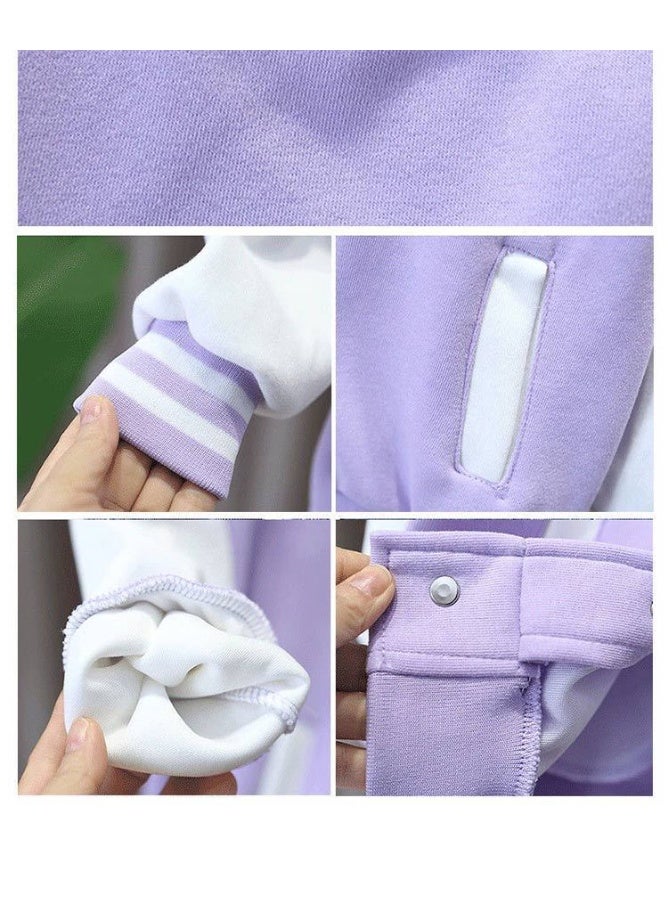 general KPop Demon Hunters Korean version of the big children's baseball uniform fashion men's and women's cardigan jacket - Image 2